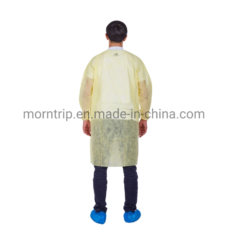 Wholesale Anti Static Breathable Lightweight Protective Disposable White Lab Coat