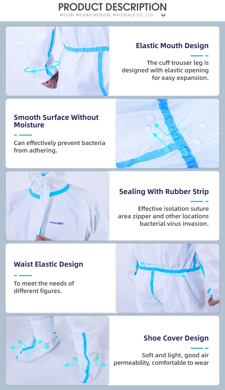 Medical Equipment Safety Disposable Clothing and Safety Protective Suits