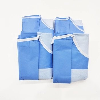 Breathable SMS Medical Sterile Surgical Reinforced Gowns with Hand Towel